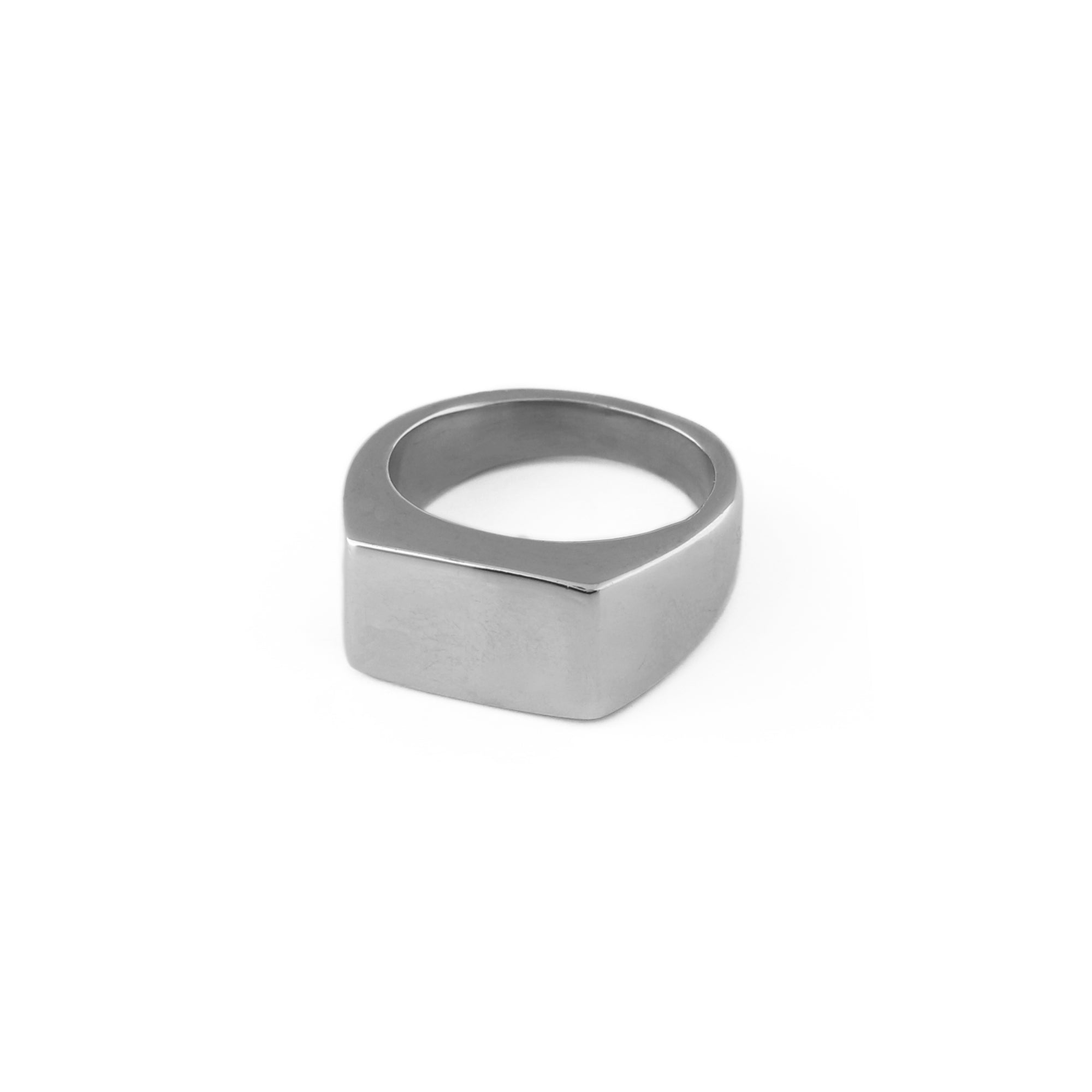 Chunky Signet Ring - Silver S/M - Orelia & Joe