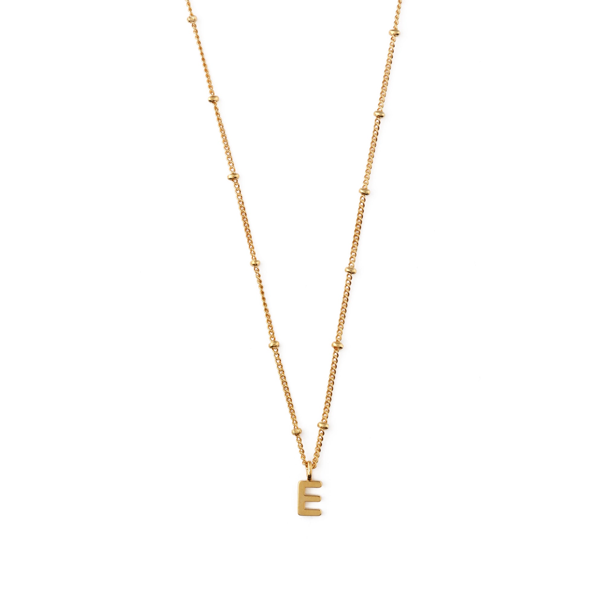Satellite Chain Initial Necklace - Gold - Orelia London