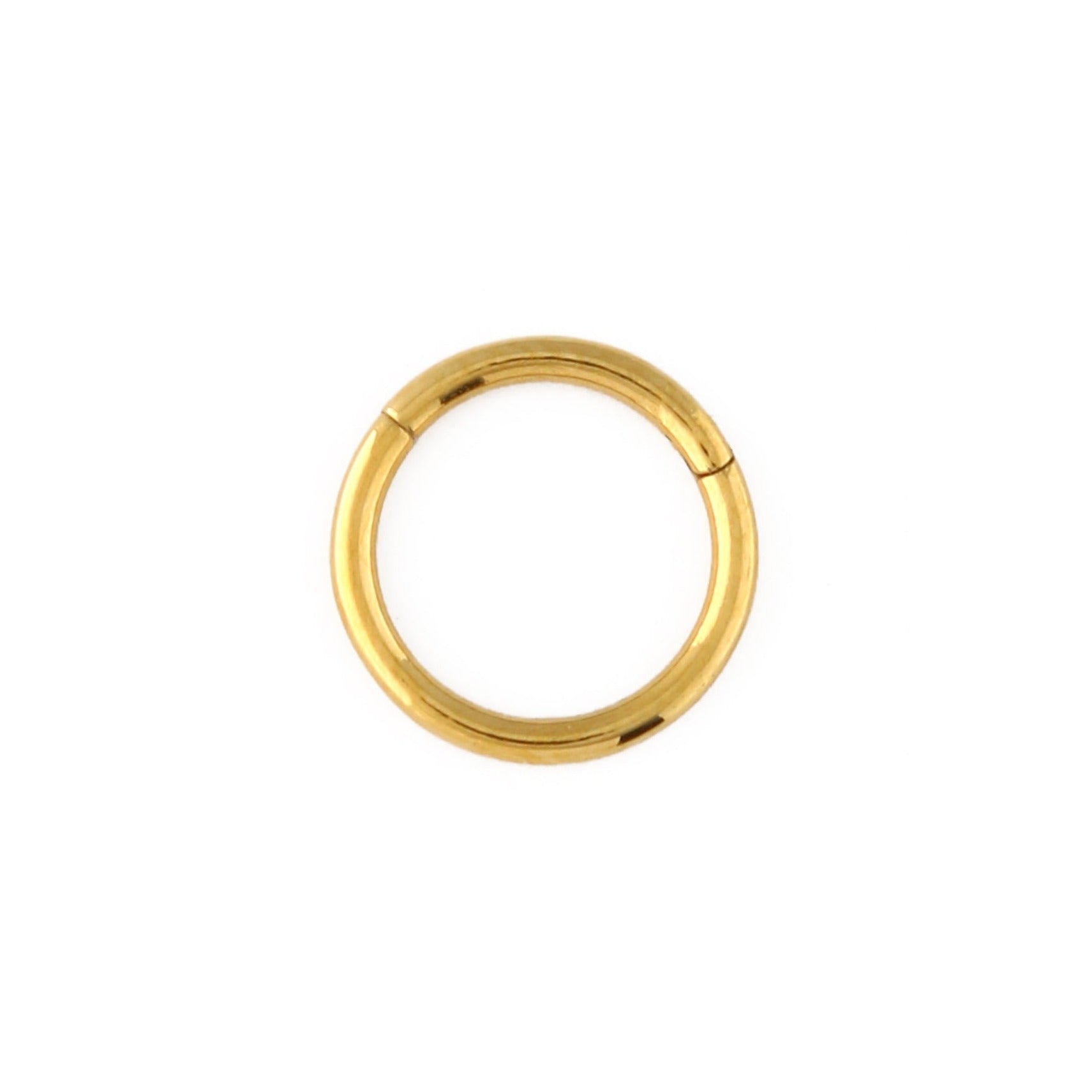 Clean Metal Clicker Hoop 8mm - Gold - Orelia London