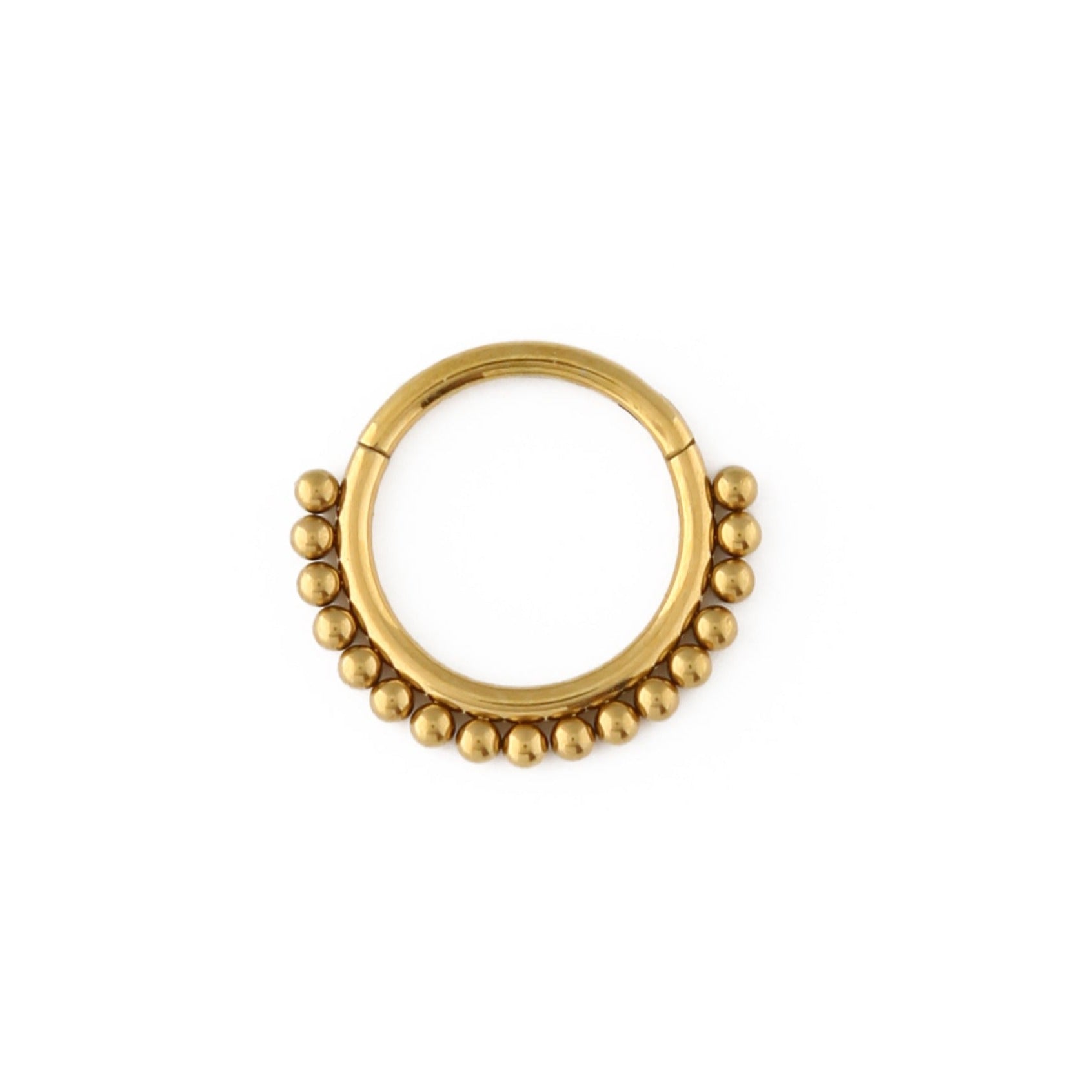 Beaded Clicker Hoop 8mm - Orelia London