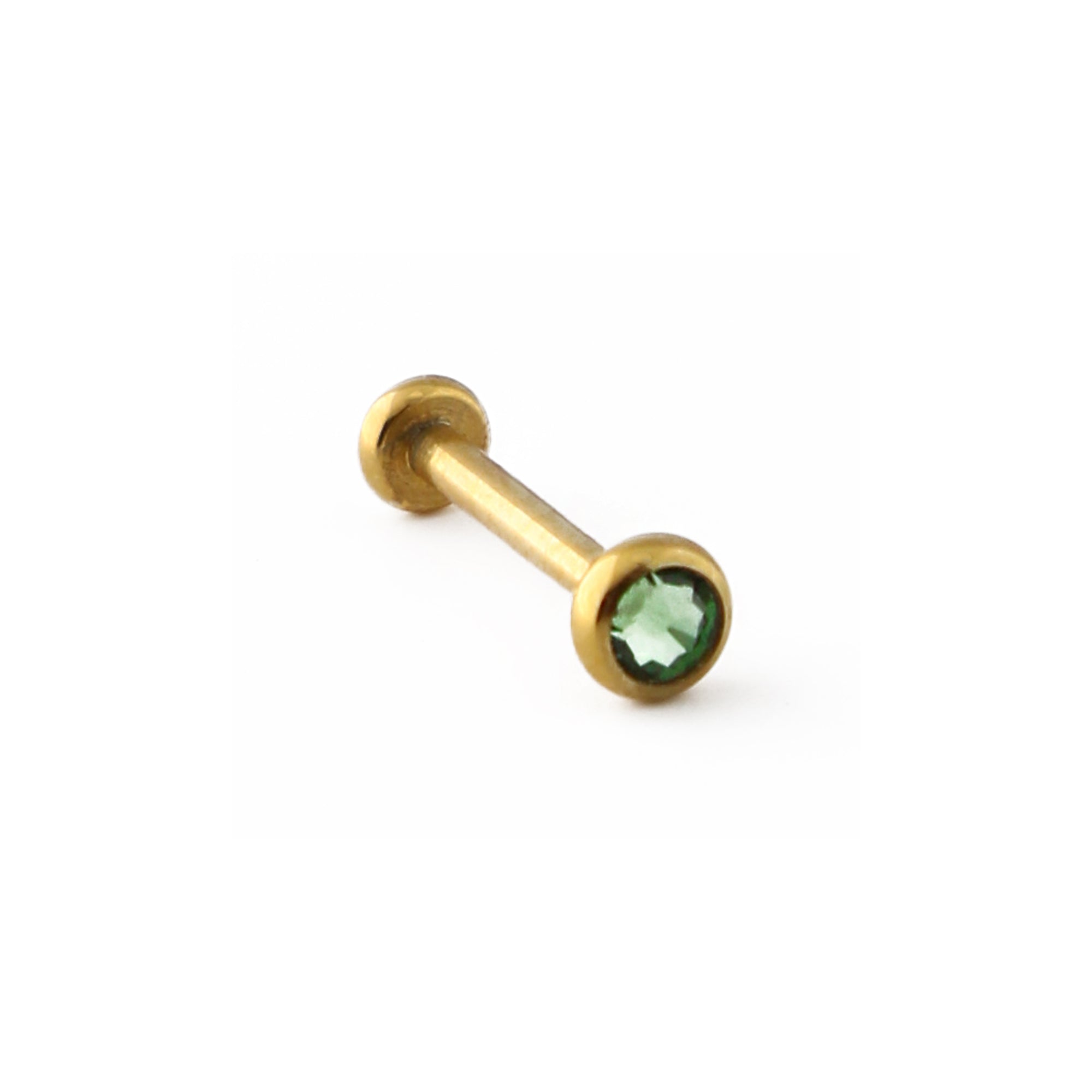 Emerald Labret Made With Swarovski Crystal - Orelia London