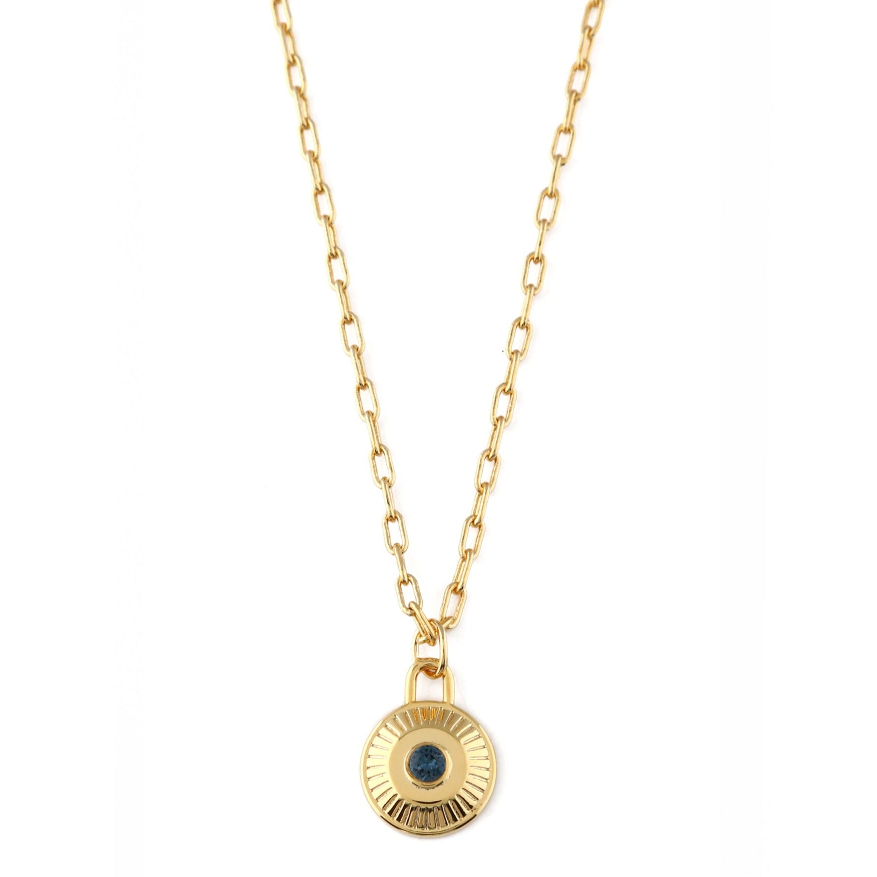December Birthstone Necklace Made With Swarovski Crystals - Gold - Orelia London