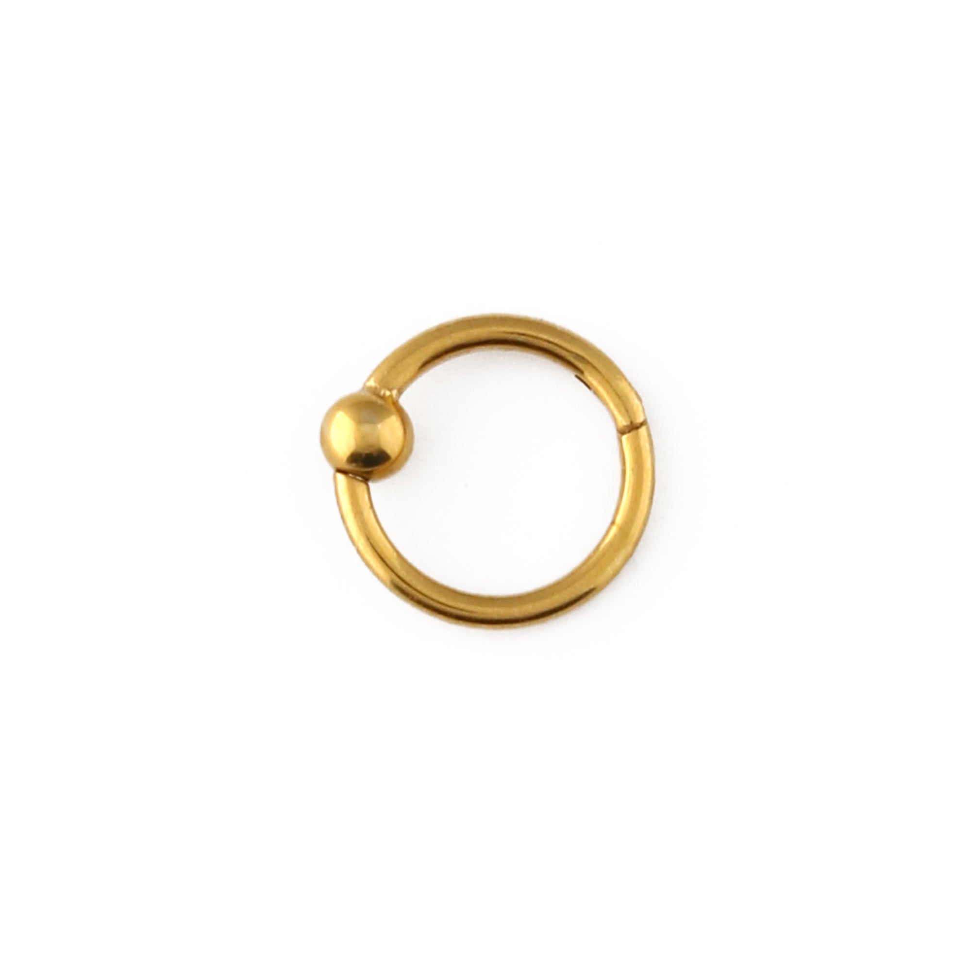 Clean Metal Ball Clicker Hoop 8mm - Gold - Orelia & Joe