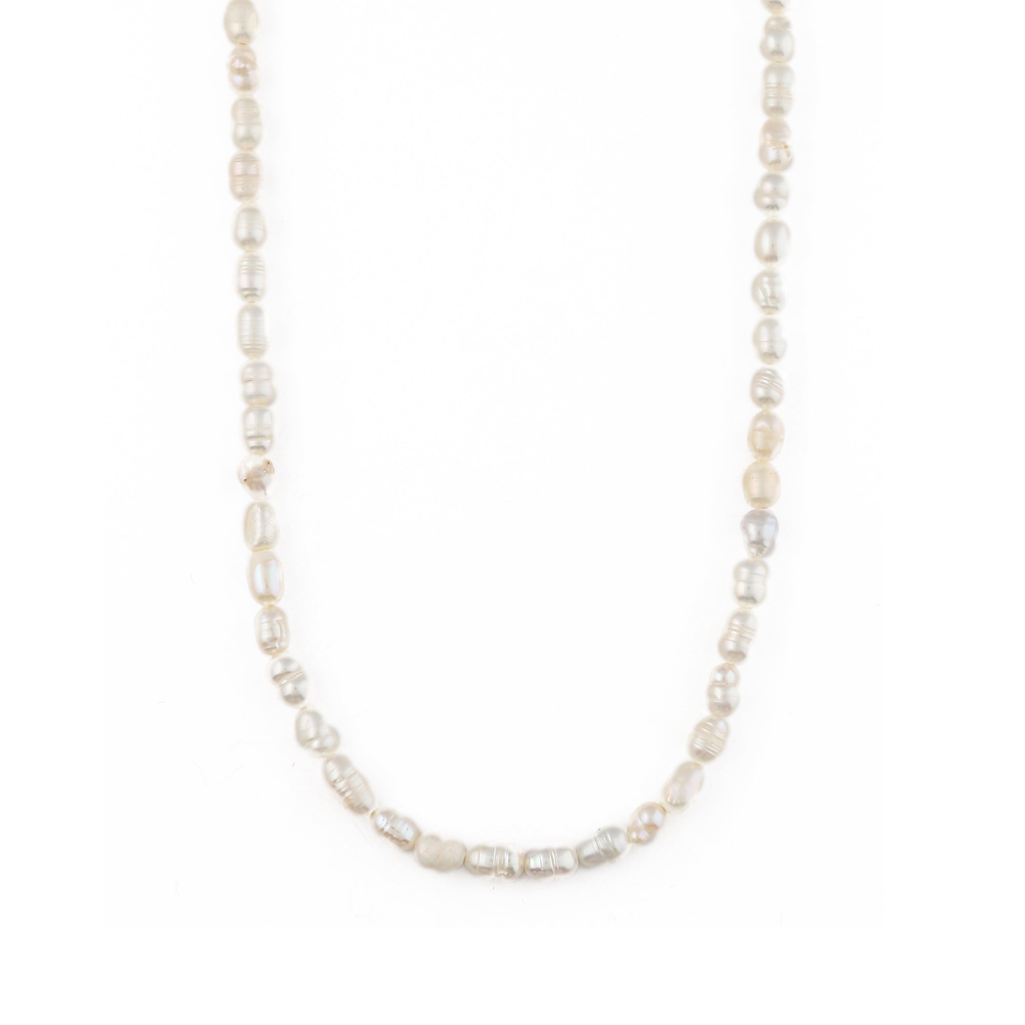 Image of White Freshwater Pearl Collar Necklace