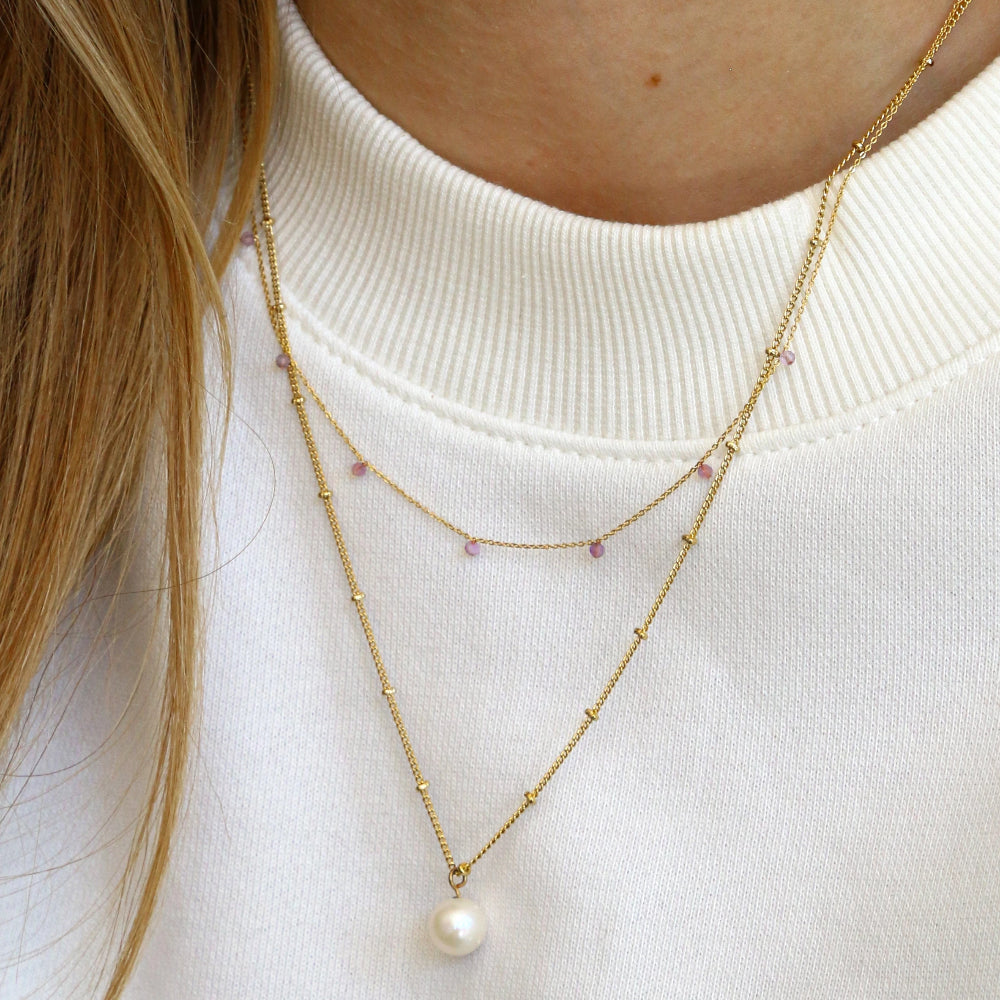 single pearl drop necklace