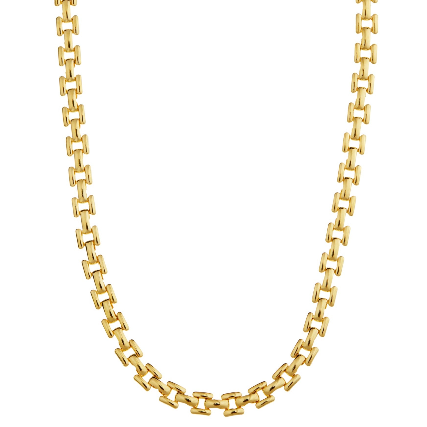 Slim Link Chain Necklace - Gold - Orelia London