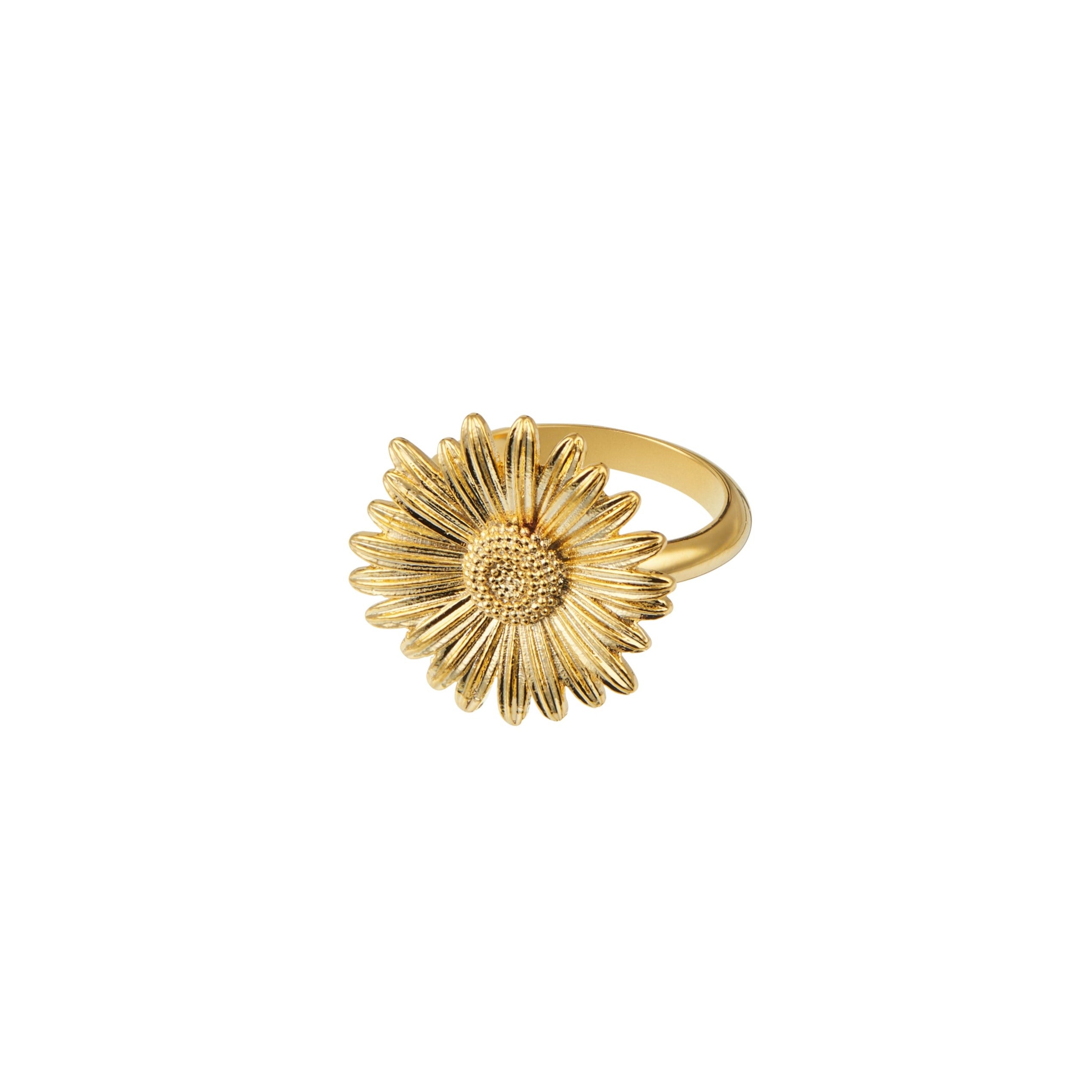 Metal Daisy Flower Ring M/L - Orelia London