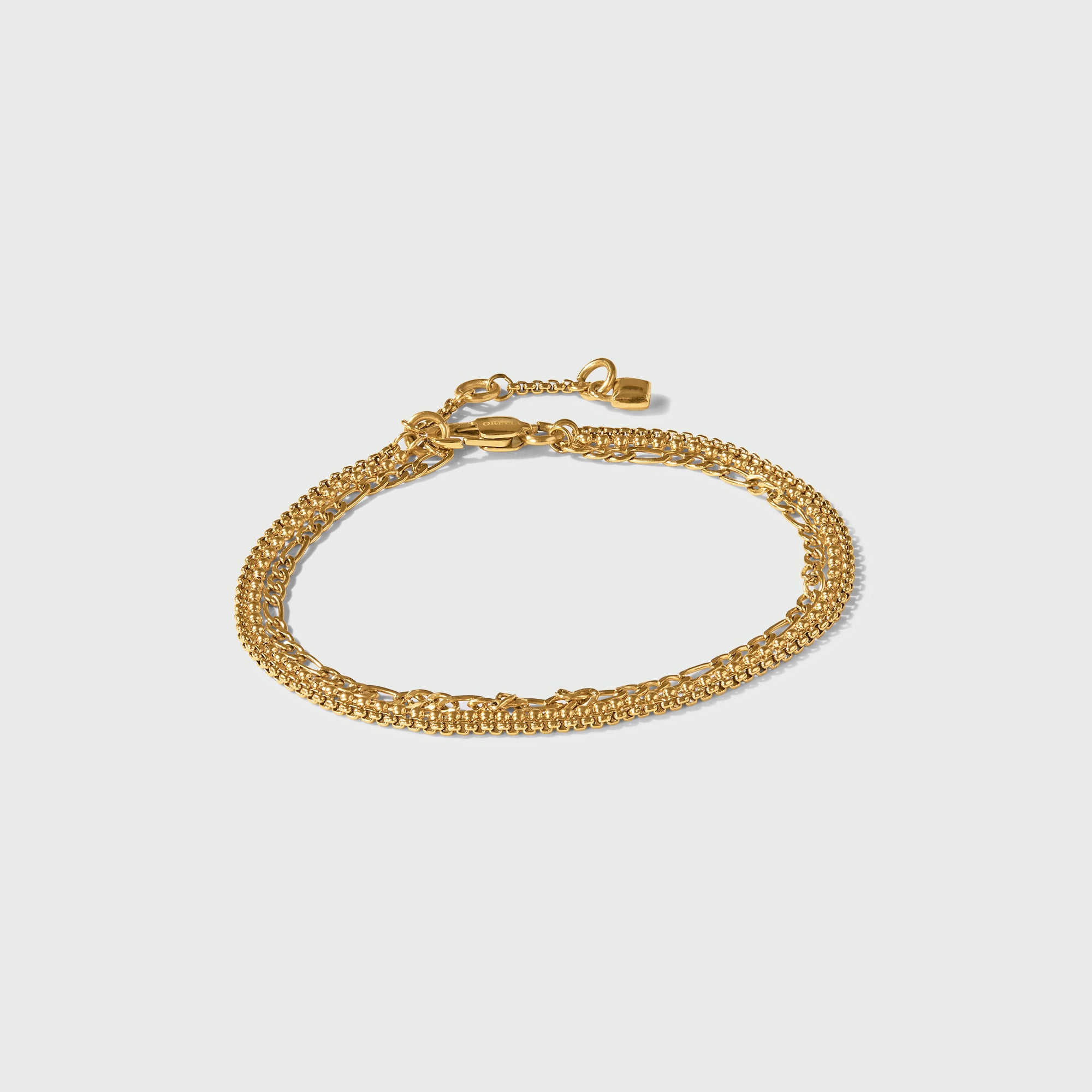 LUXE Multi Row Chain Bracelet - Gold - Orelia LUXE