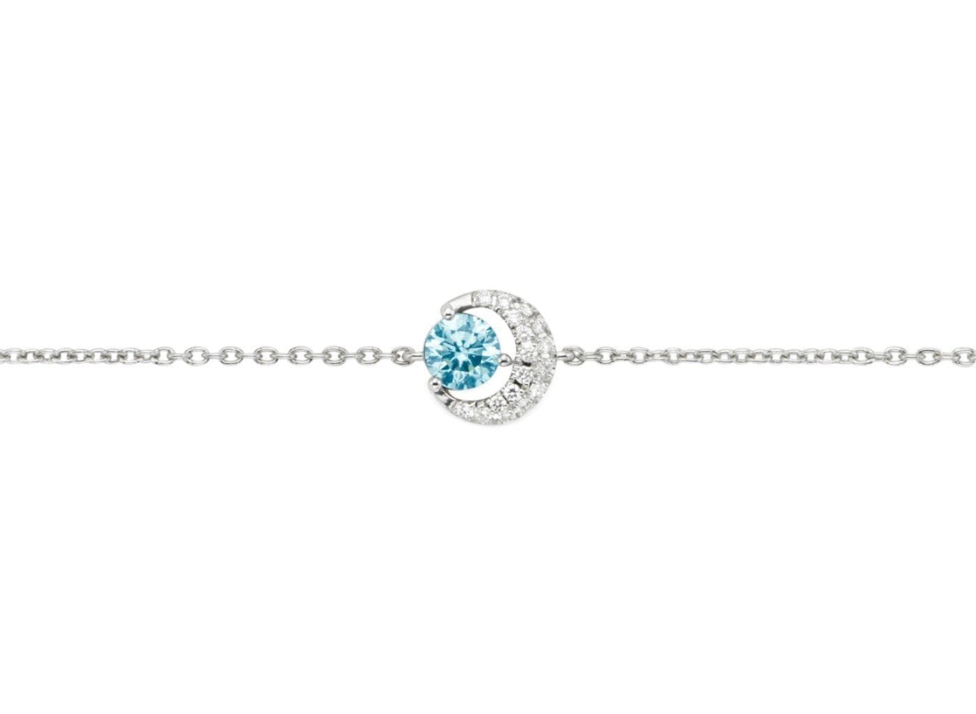 Lightbox Lab-Grown Diamond LB Blue Moon Bracelet | Blue Blue / Sterling Silver