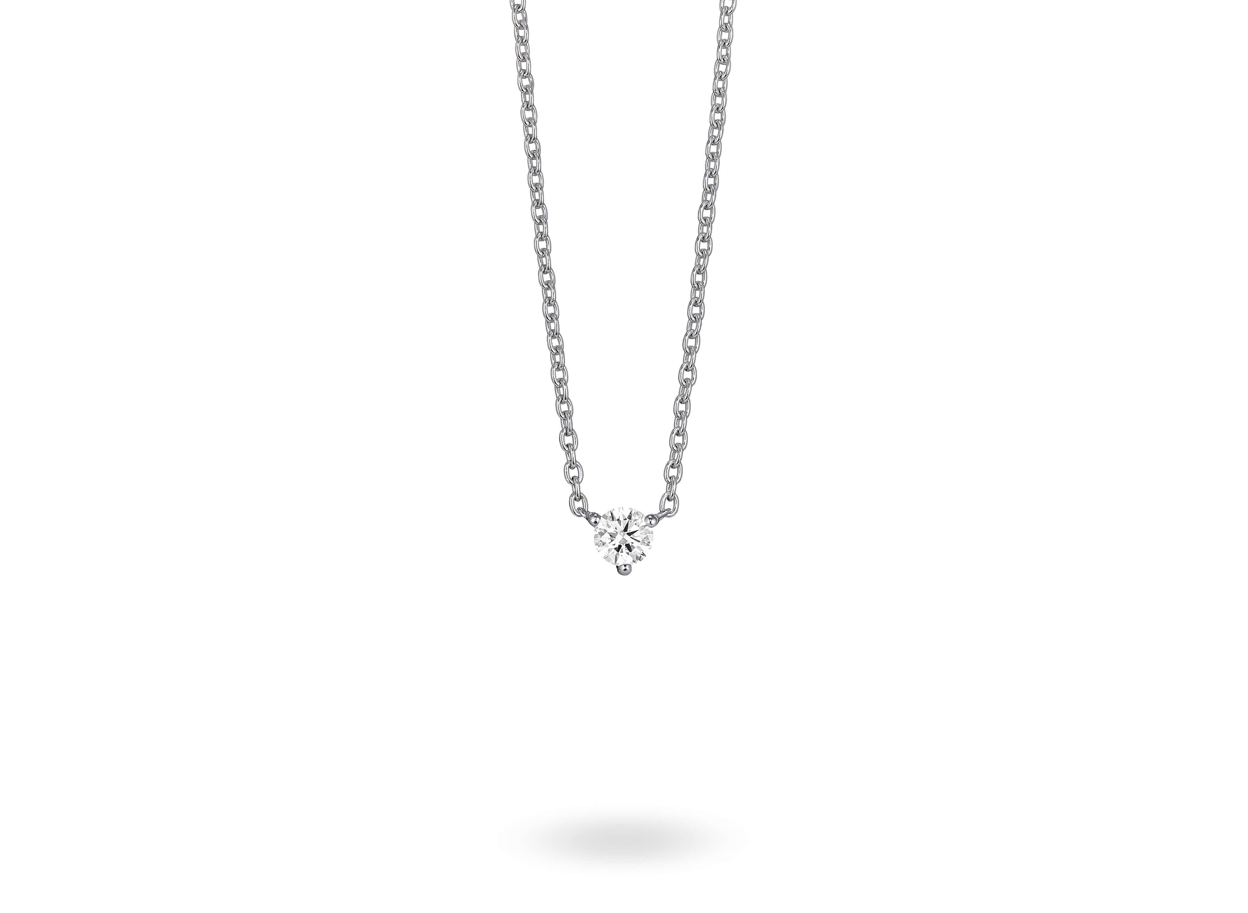 Lightbox Lab-Grown Diamond 1/4ct. Mini Solitaire Pendant | White Sterling Silver