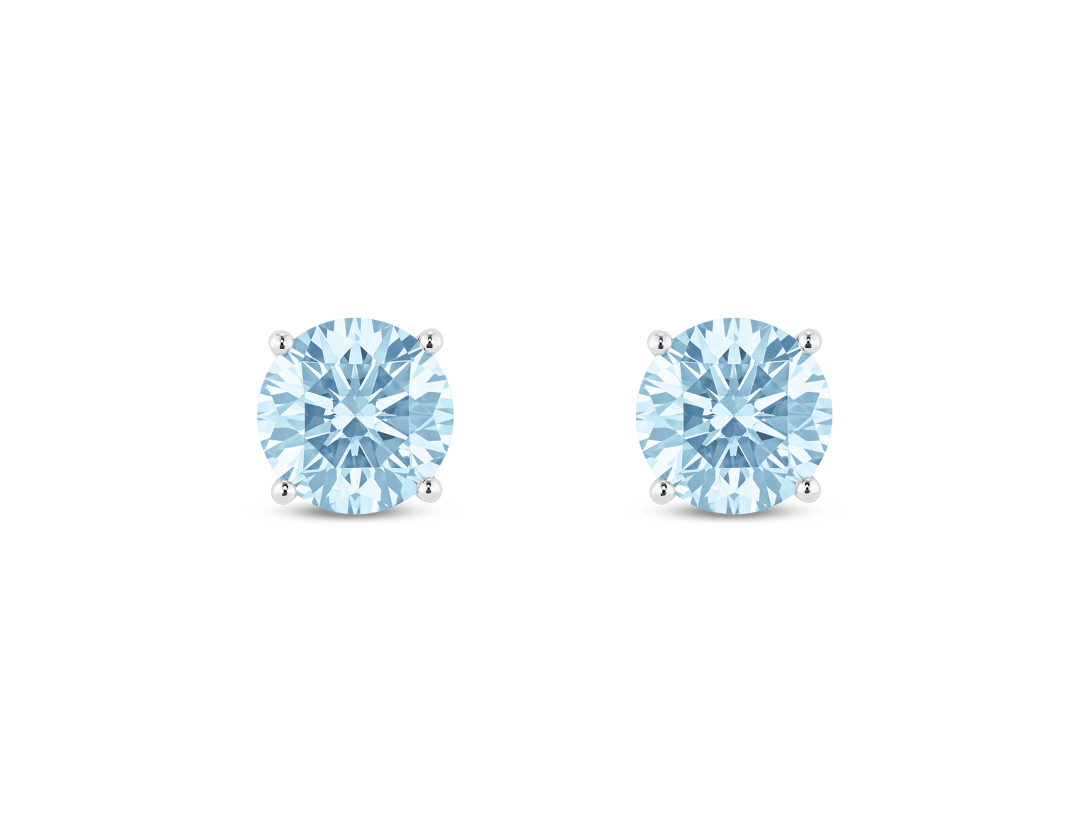 Finest Lab-Grown Diamond 4ct. tw. Round Brilliant Solitaire Studs