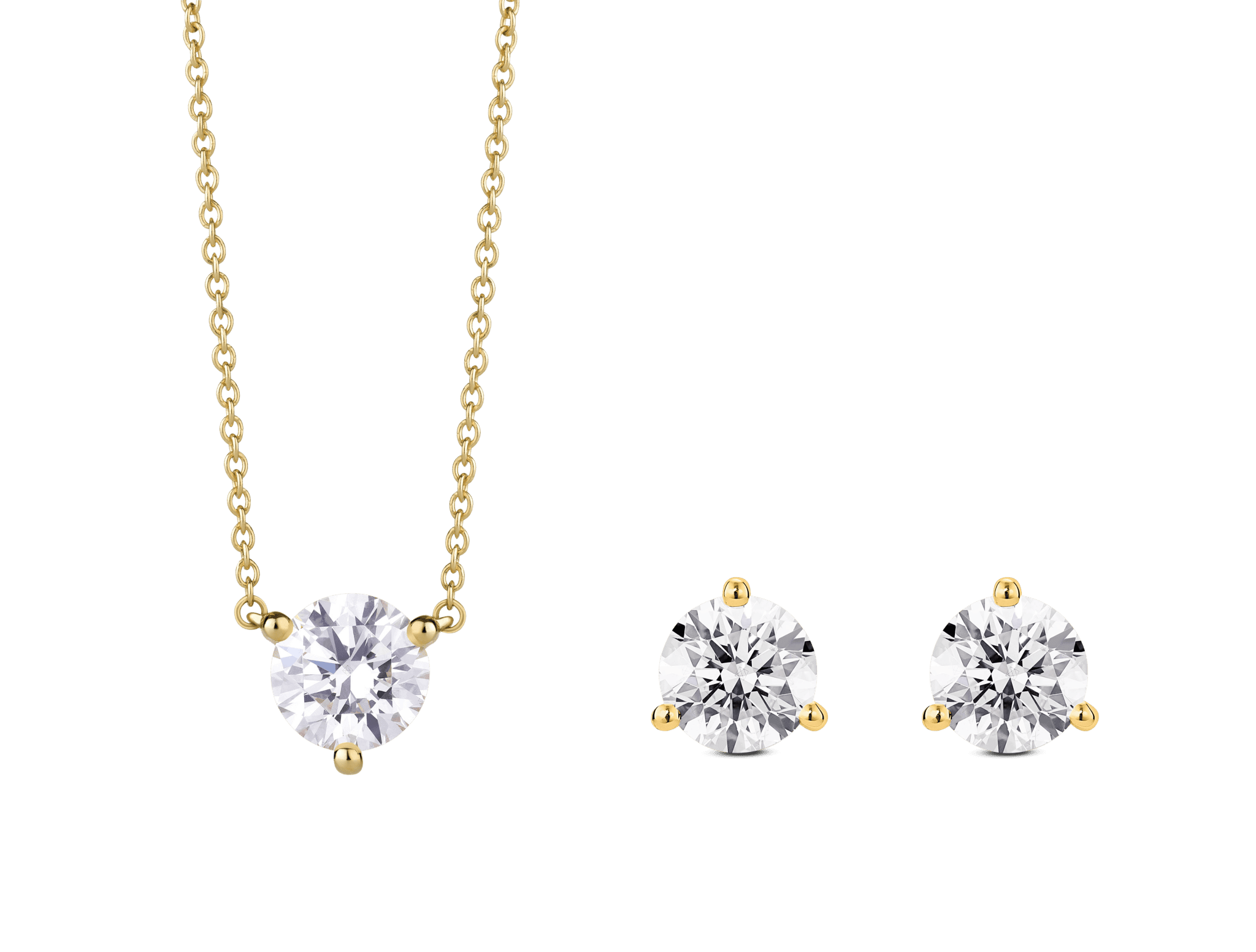 18k Real Diamond Pendant Set JG-1902-2242 – Jewelegance