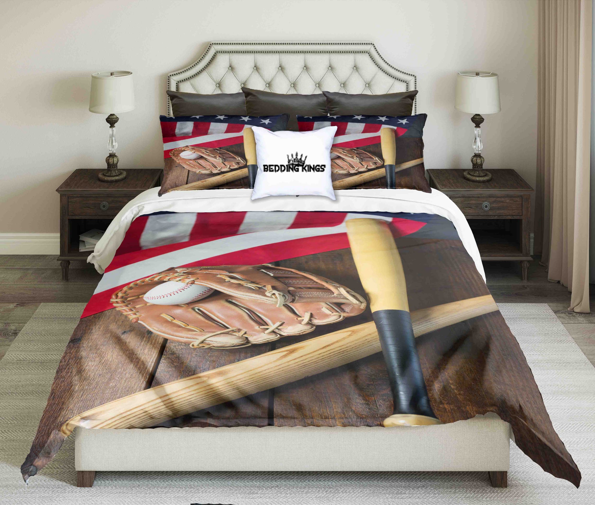 american flag bed linen