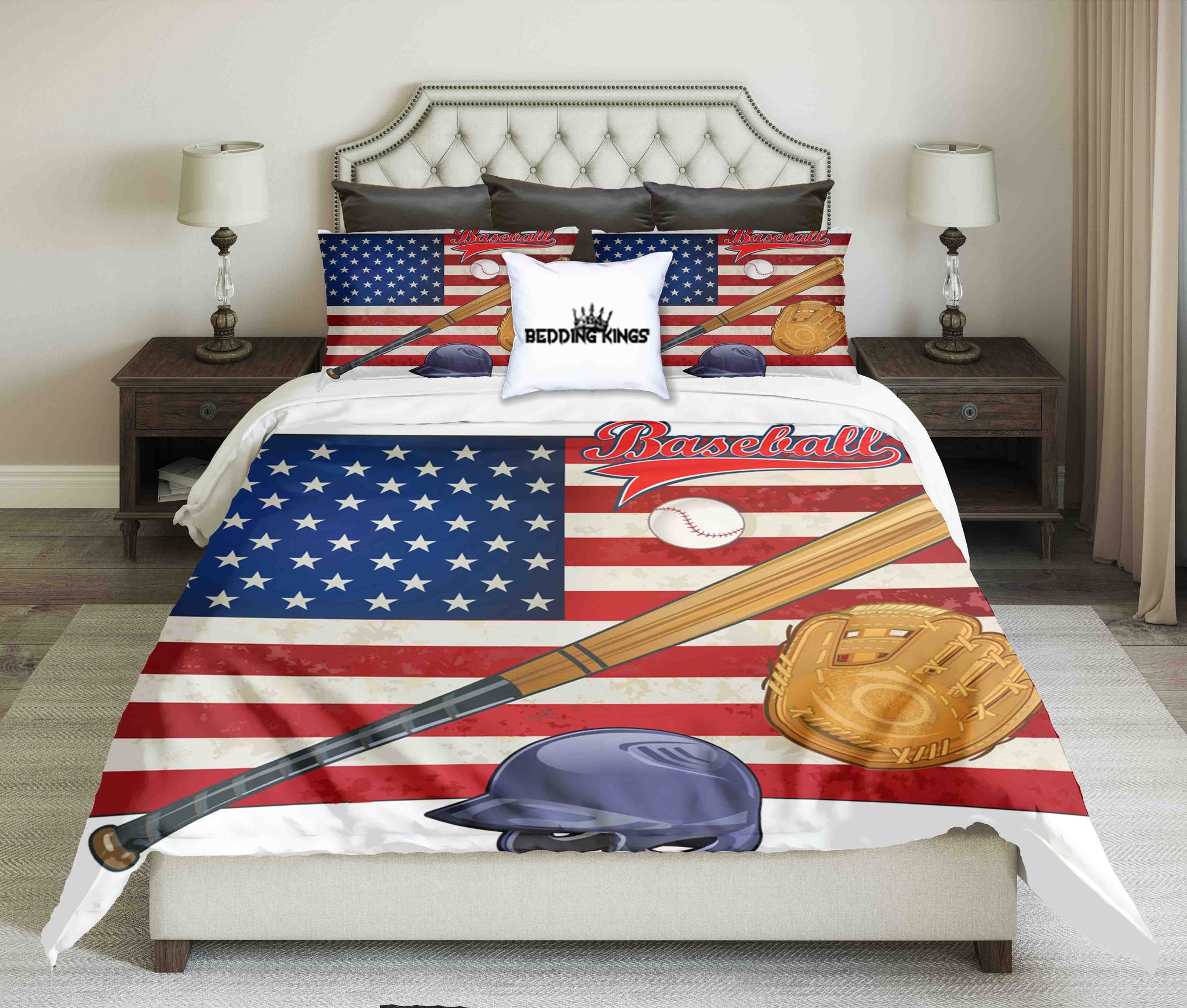 american flag bed