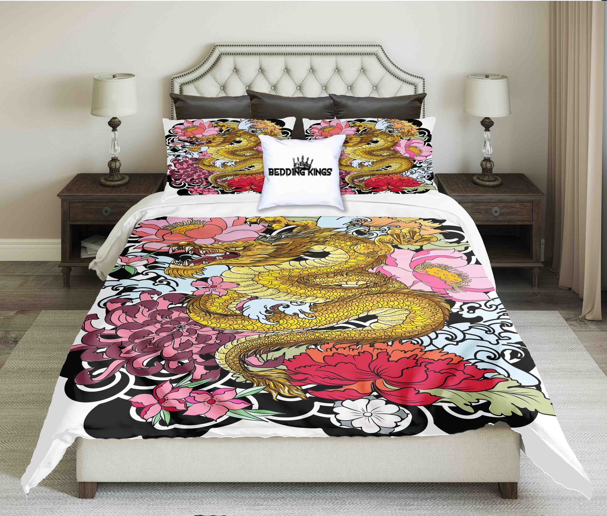 Colourful Dragon Bedding Set