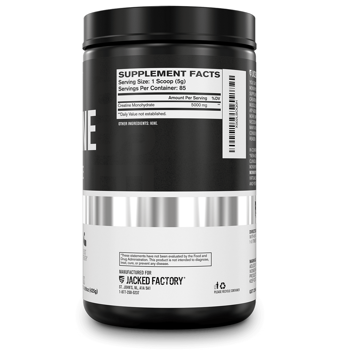 Creatine Monohydrate Jacked Factory 7386