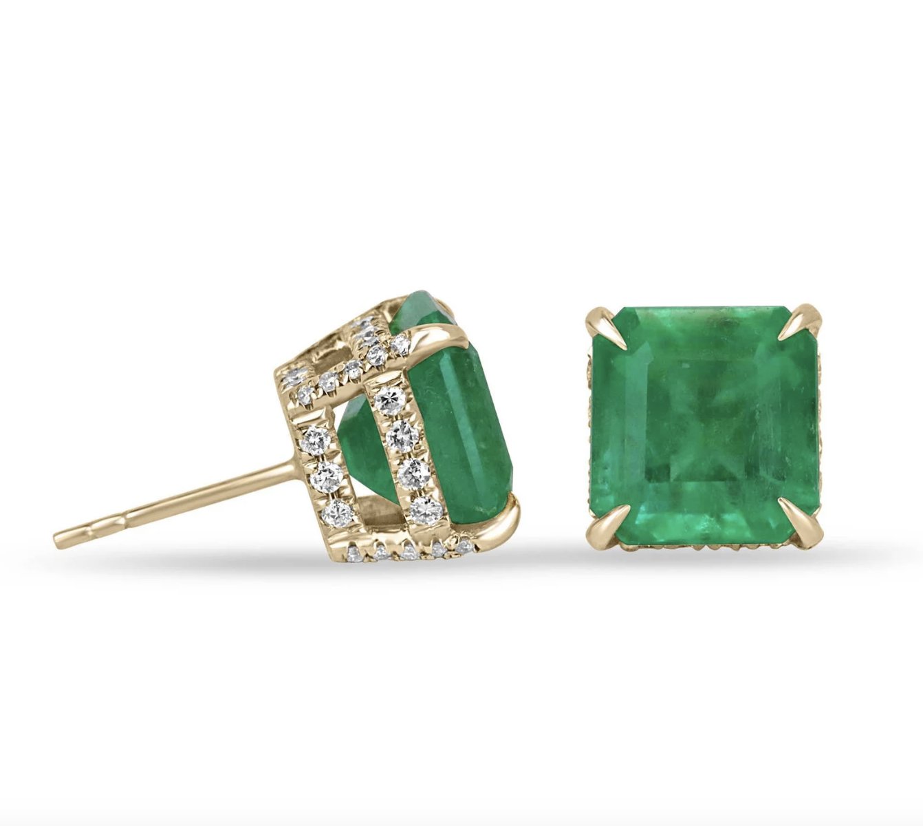 emerald-green-stud-earrings-flat-back-no-poke 