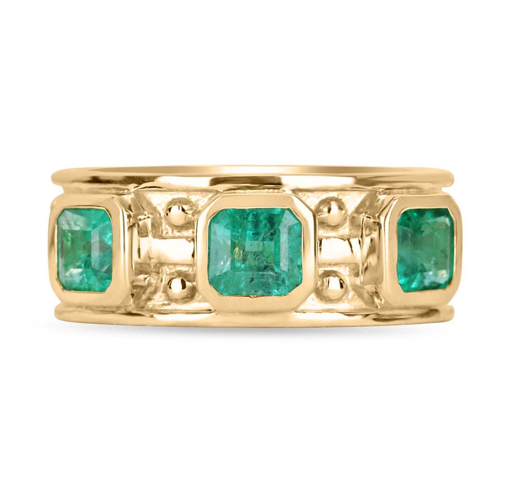 Natural Emerald Ring For men