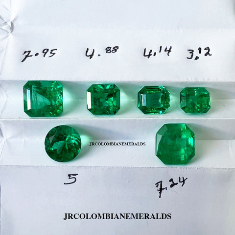 AAA grade top quality Colombian emerald parcel