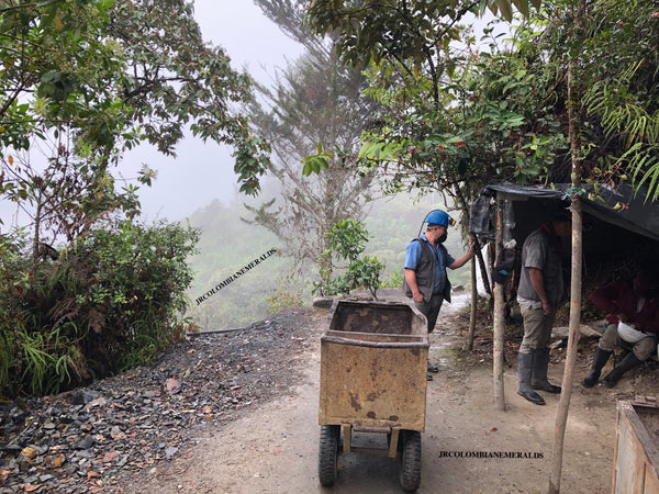 Mining Operations taking place in Colombia, Chivor. 