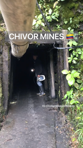 Emerald Mining inside the Chivor mines of Colombia