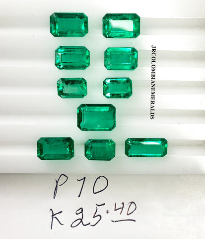 Top quality crystal clean Colombian emerald parcel