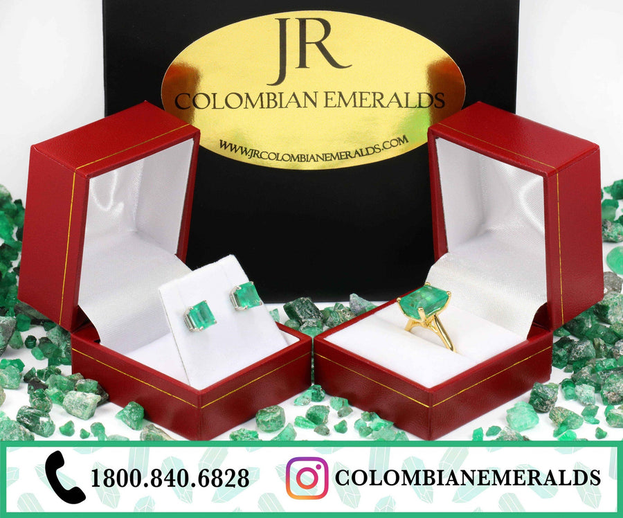 3.72 carat Transparent Natural Loose Colombian Emerald-Pear Cut