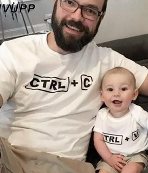 newborn and daddy matching outfits