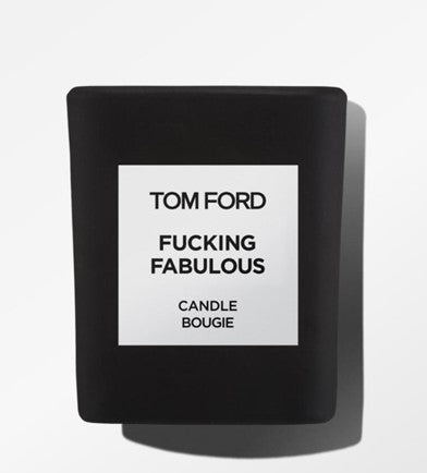 A product image of the daring F*cking Fabulous candle from <span data-mce-fragment="1"><a href="https://www.tomford.com/private-blend-fucking-fabulous-candle/8806608511.html" data-mce-fragment="1" data-mce-href="https://www.tomford.com/private-blend-fucking-fabulous-candle/8806608511.html">Tom Ford</a></span>.