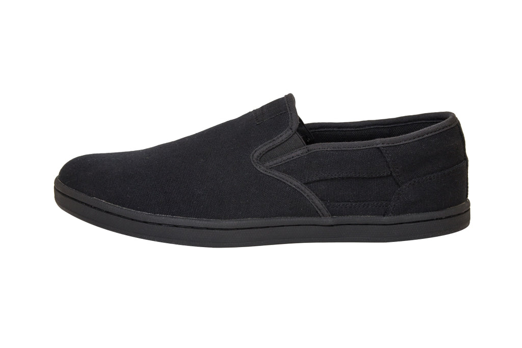 all black slip on shoes