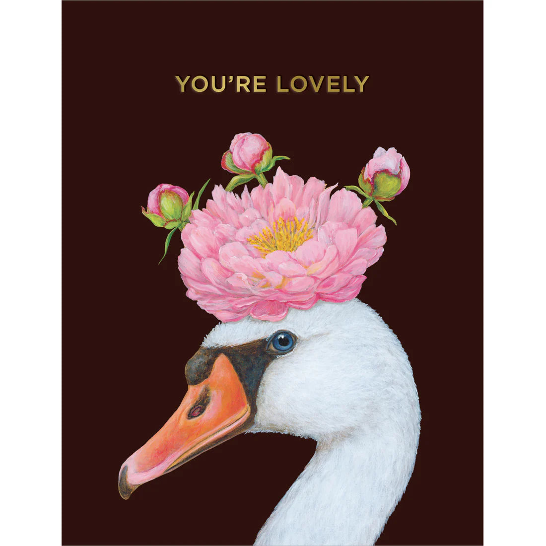 You're Lovely Swan Card