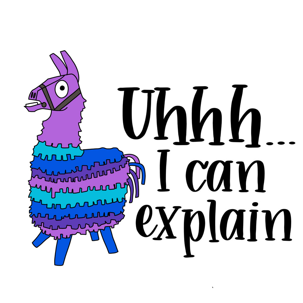 i can explain ceramic mug llama uhhh i can explain ceramic mug - fortnite llama clip art