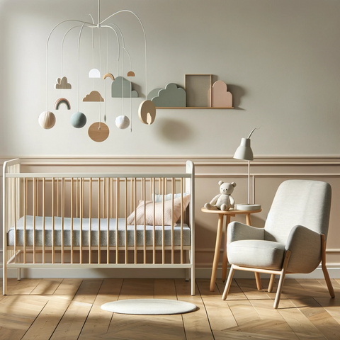 décoration chambre bébé moderne et neutre