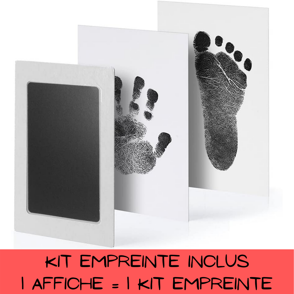 Affiche Des Premieres Fois Kit Empreinte Cadeau De Naissance Bellybulle