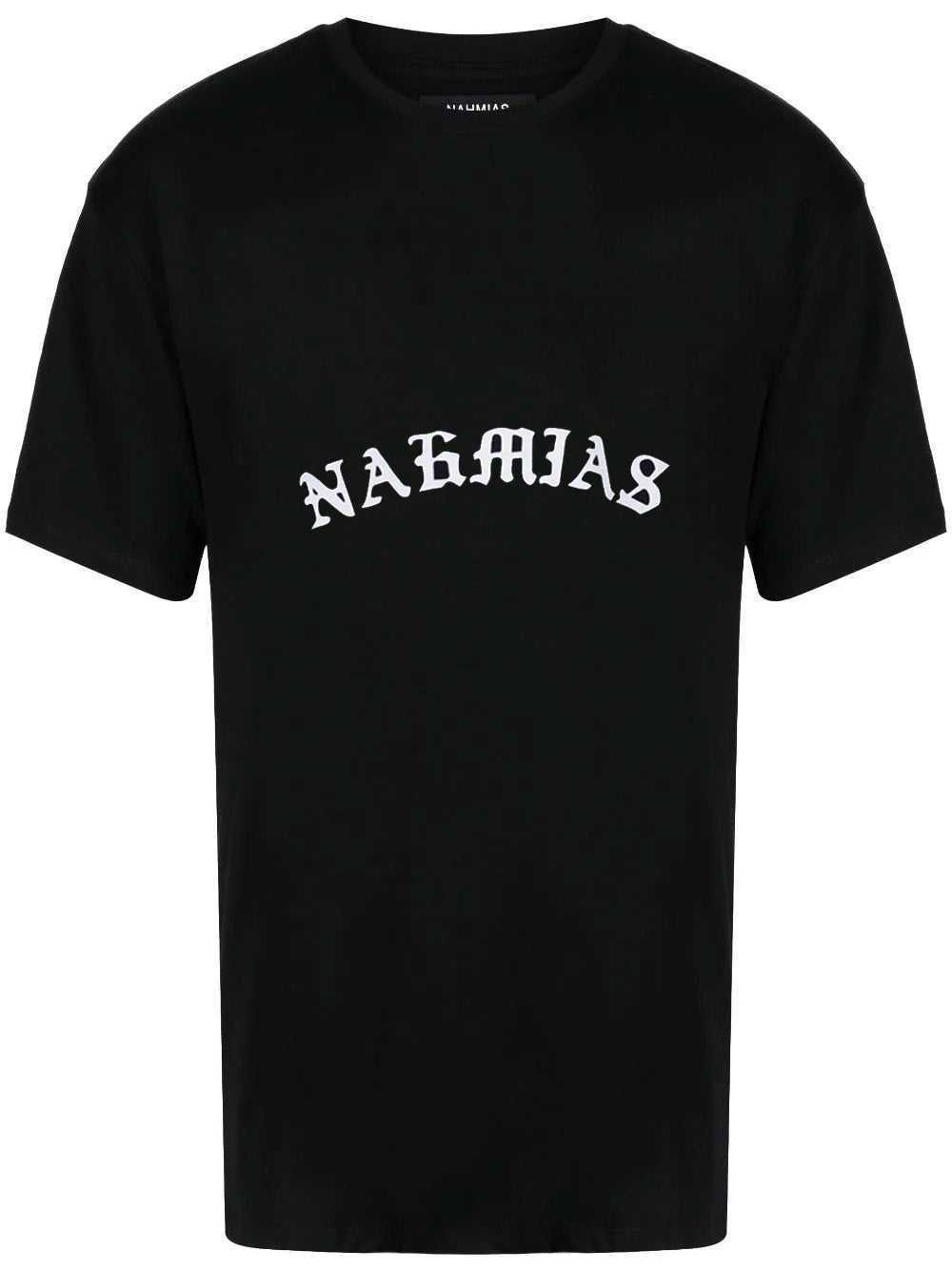 Image of NAHMIAS Logo Print Cotton Vintage Nahmias T-Shirt Black