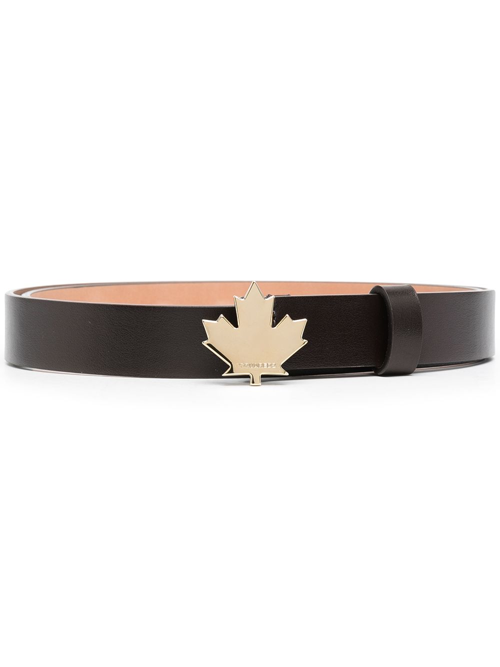 DSQUARED2 WOMEN Leaf Plaque Belt Calf