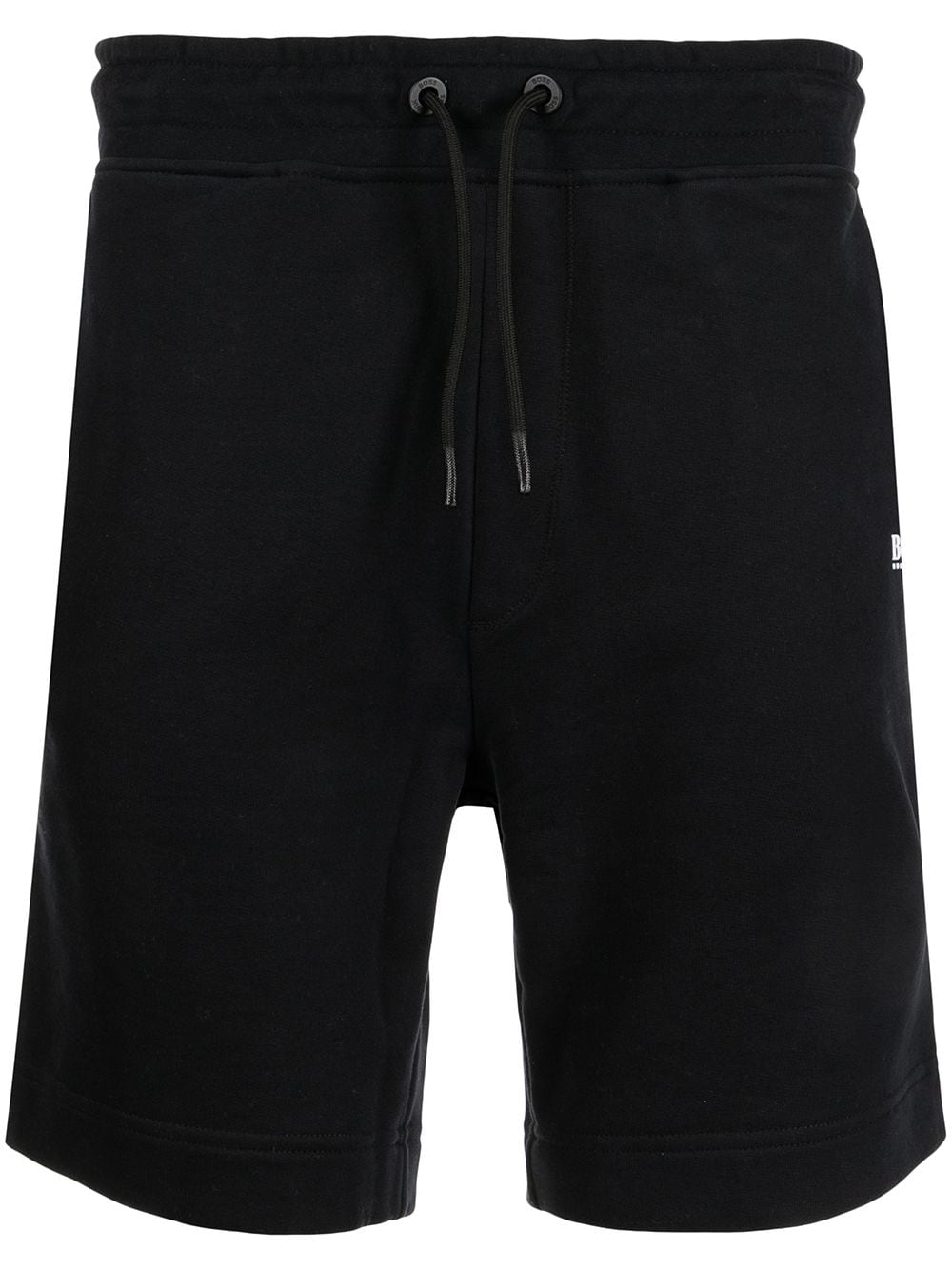 BOSS Logo print jogger shorts Black