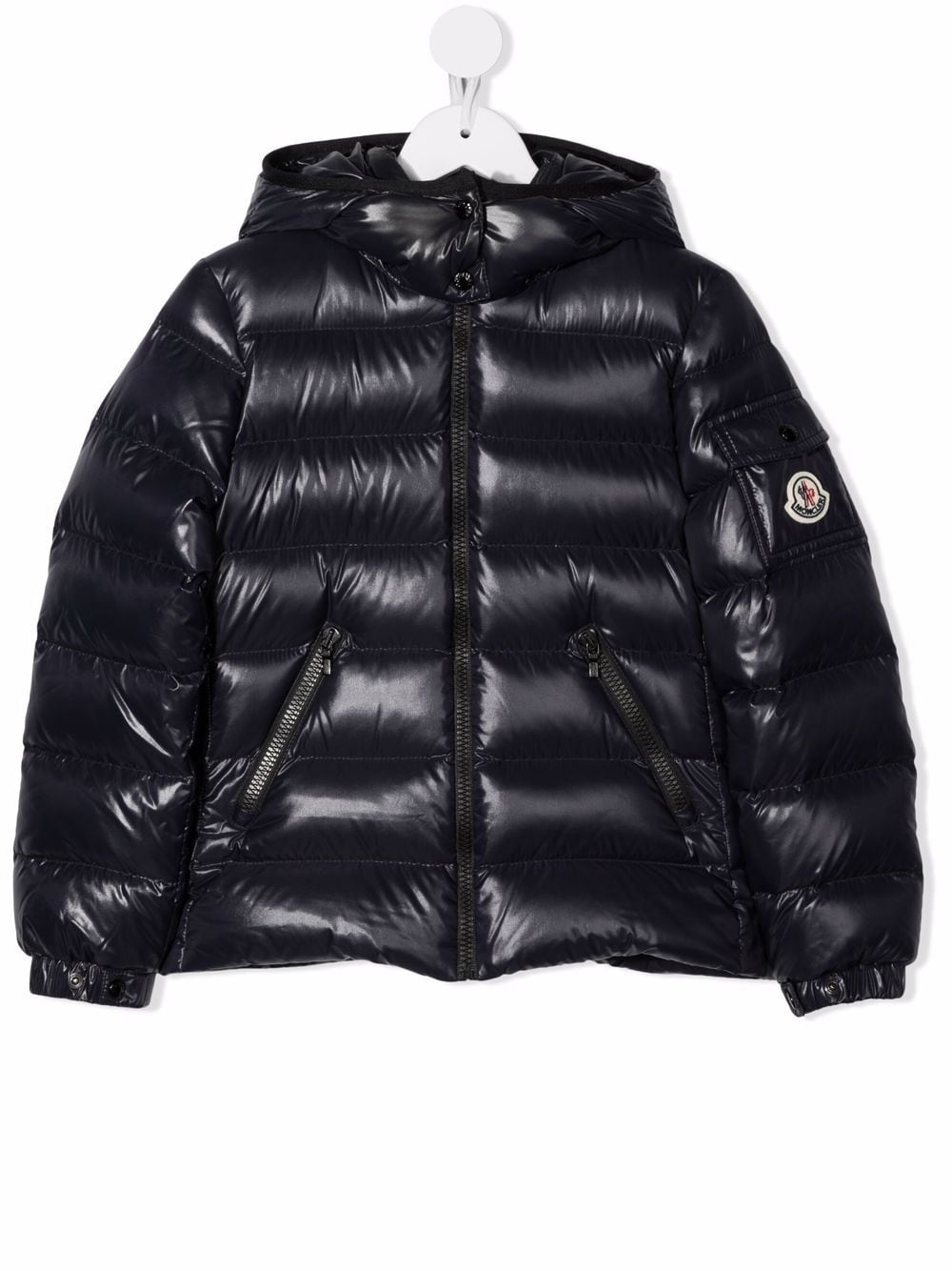 MONCLER KIDS Bady hooded down jacket Navy