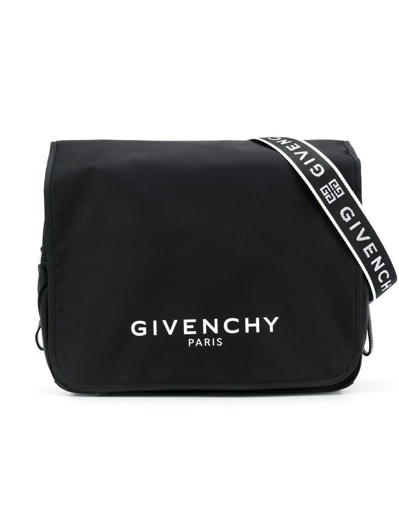 GIVENCHY KIDS Logo Baby Changing Bag Black - Maison De Fashion 