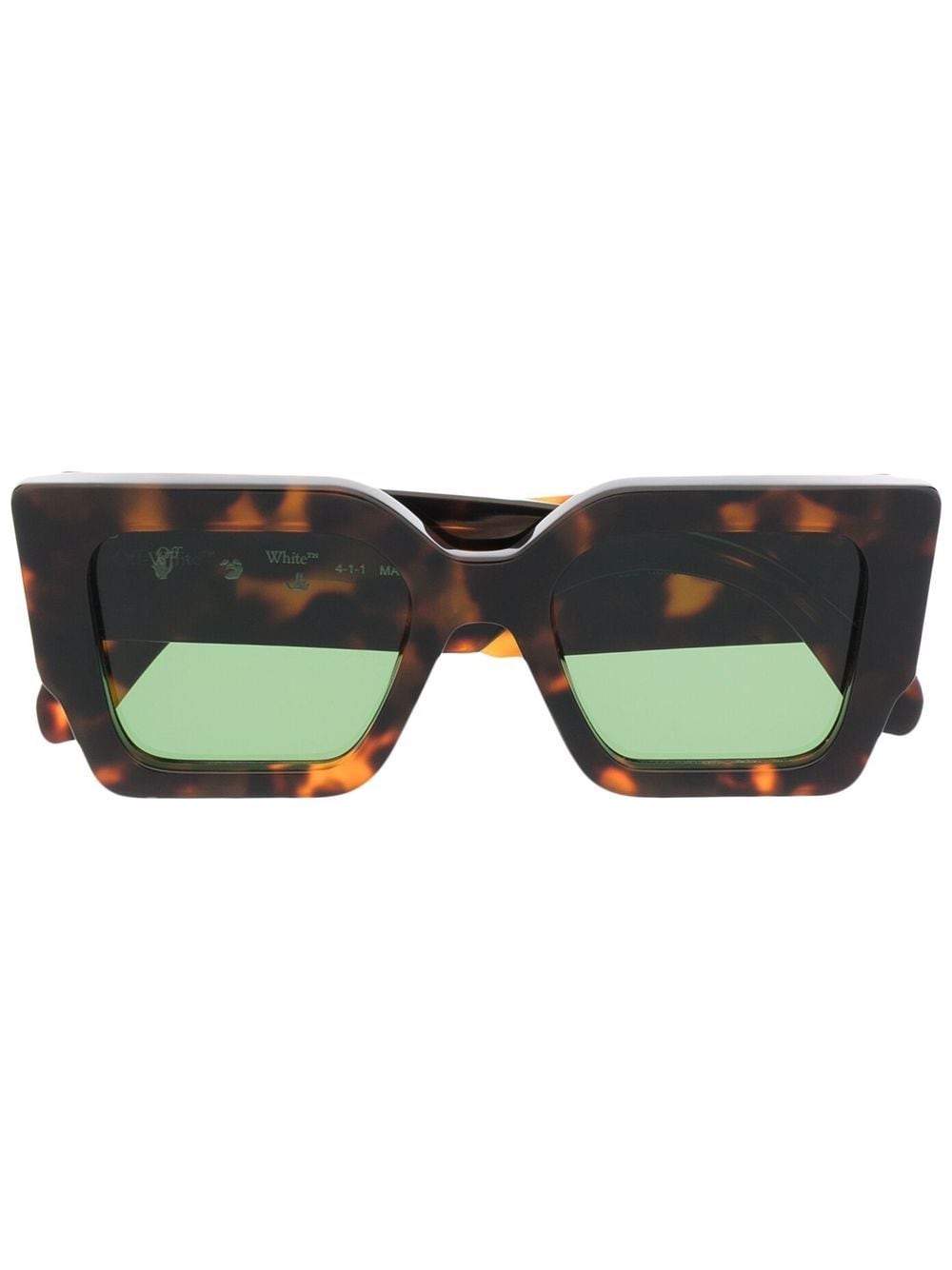 OFF-WHITE Catalina square-frame sunglasses Brown