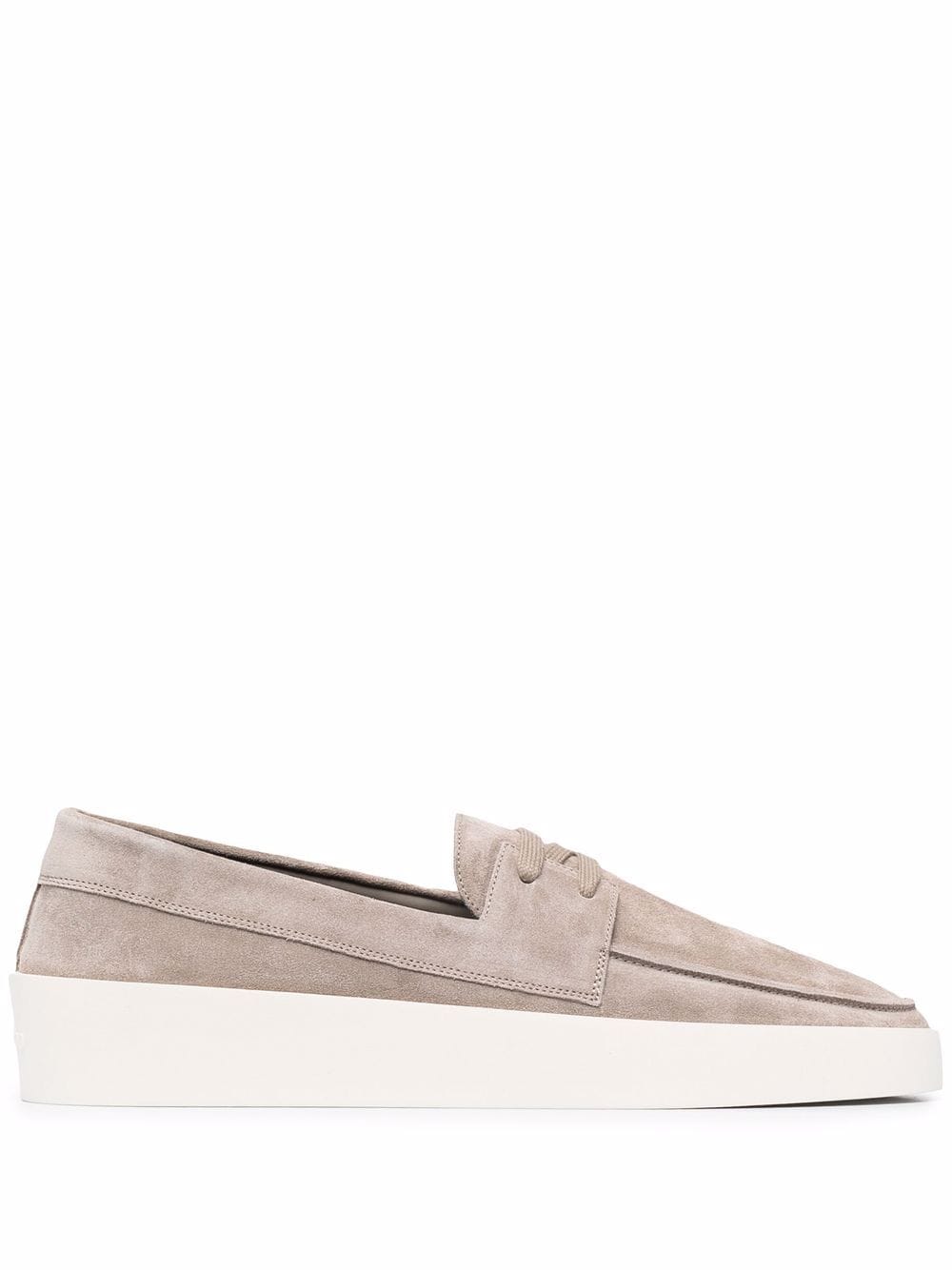 FEAR OF GOD Laced Suede Loafers Brown