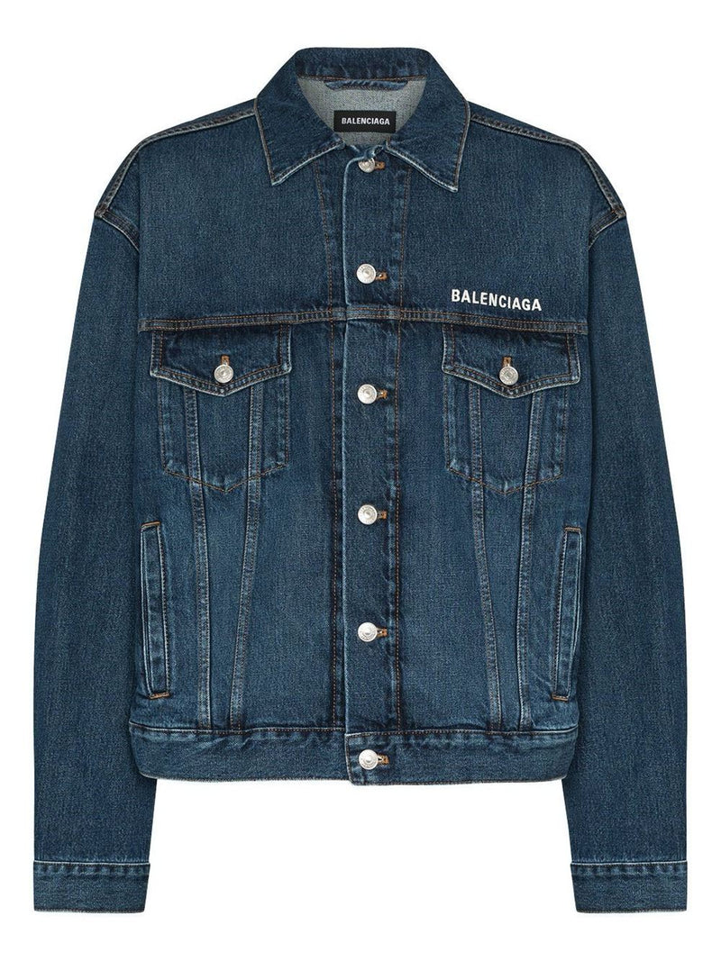 BALENCIAGA  LogoPrint Denim Jeans  Blue Balenciaga