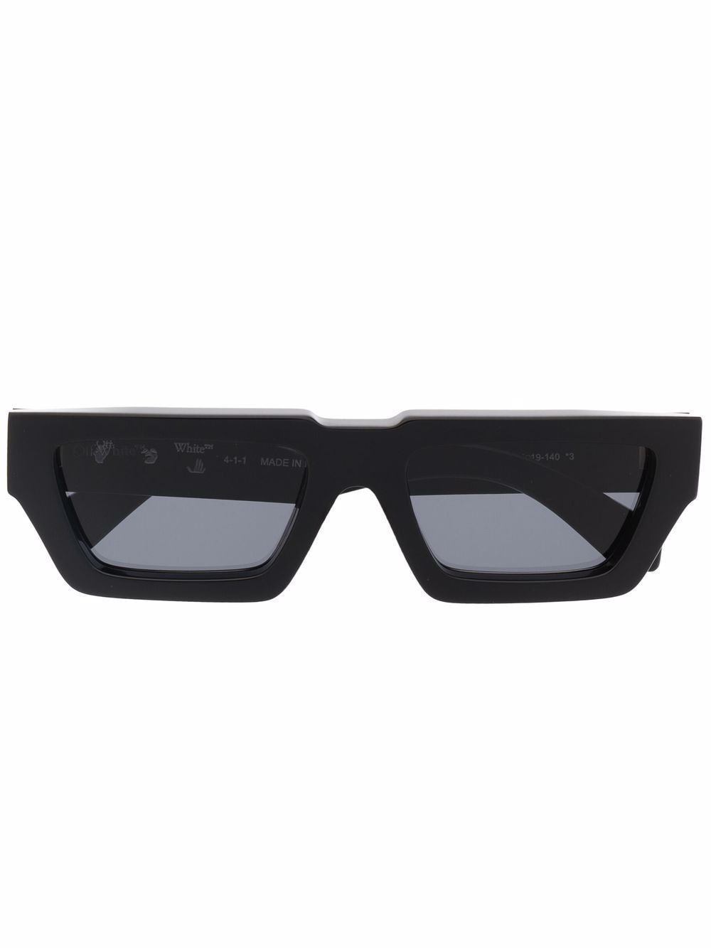 OFF-WHITE Manchester rectangular-frame sunglasses Black