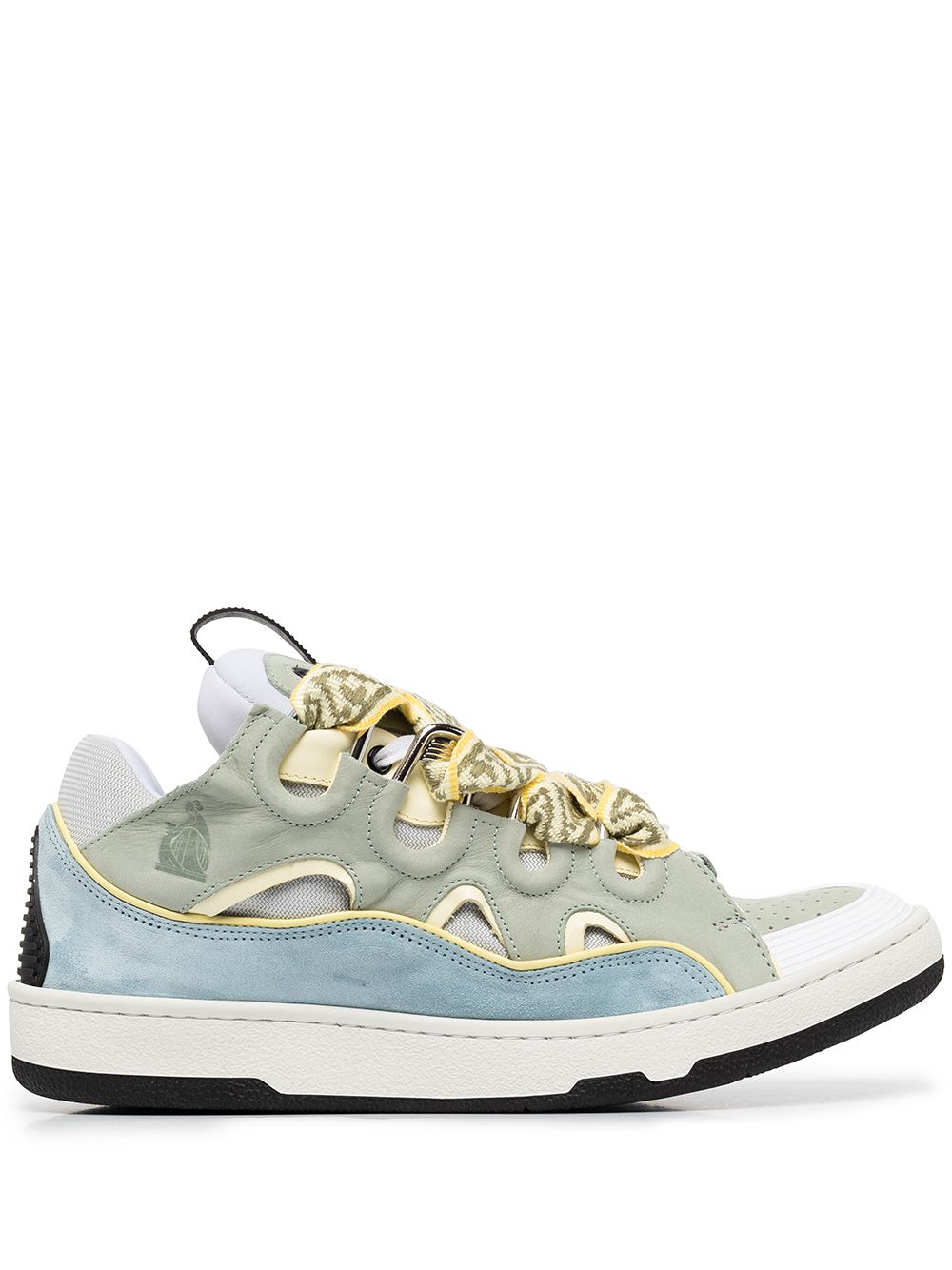 LANVIN Curb Sneakers Ice Blue/Pale Green