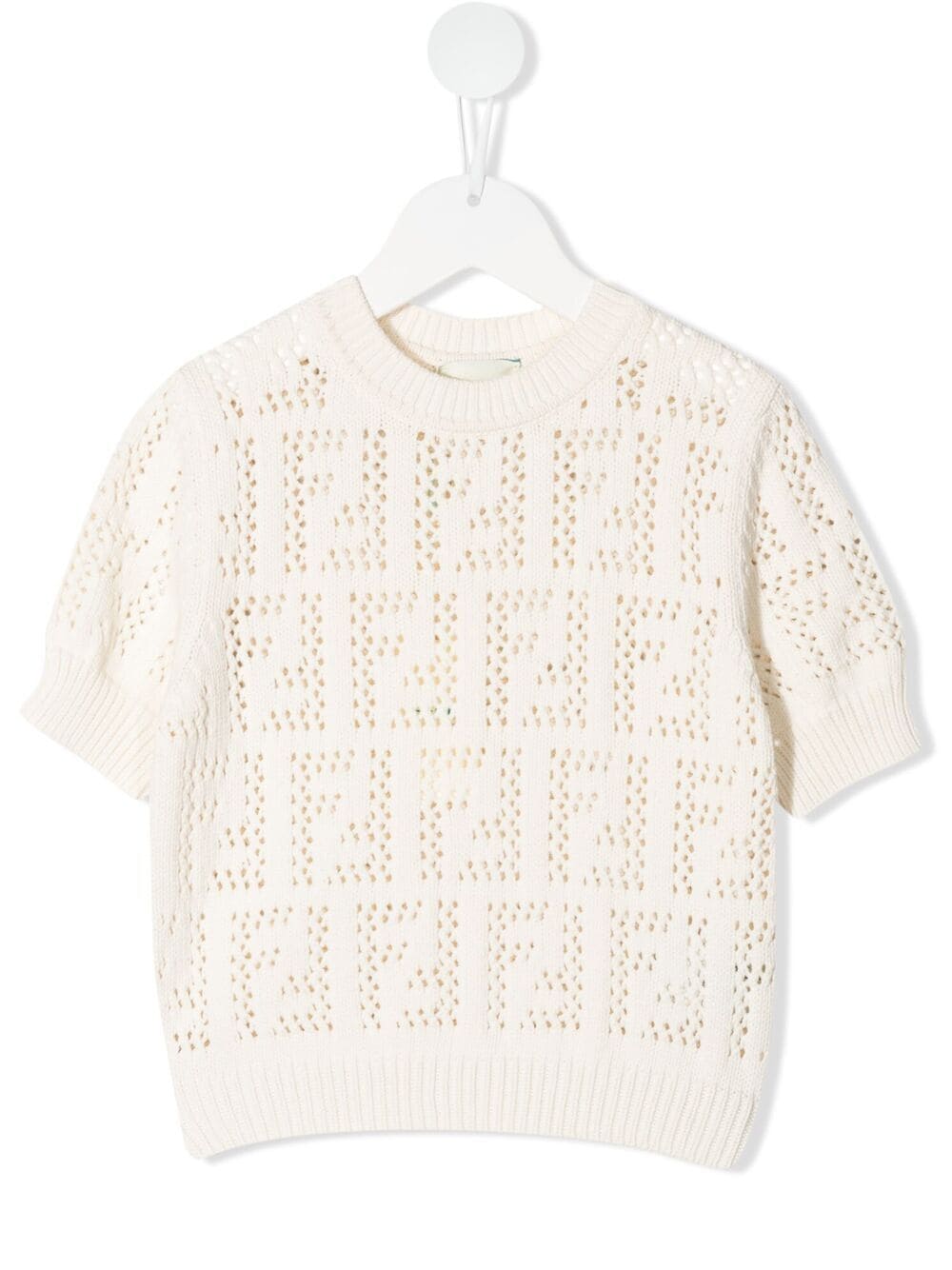 FENDI KIDS FF pattern pullover top