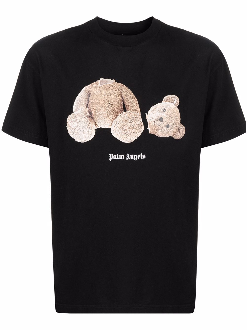 Image of PALM ANGELS MEN Kill The Bear Graphic T-Shirt Black