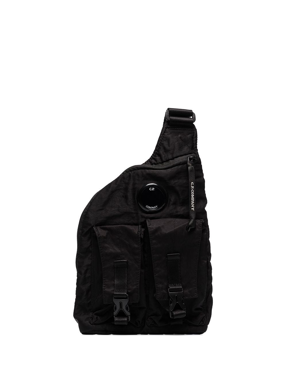 C.P. COMPANY Cross body lens utility backpack Black