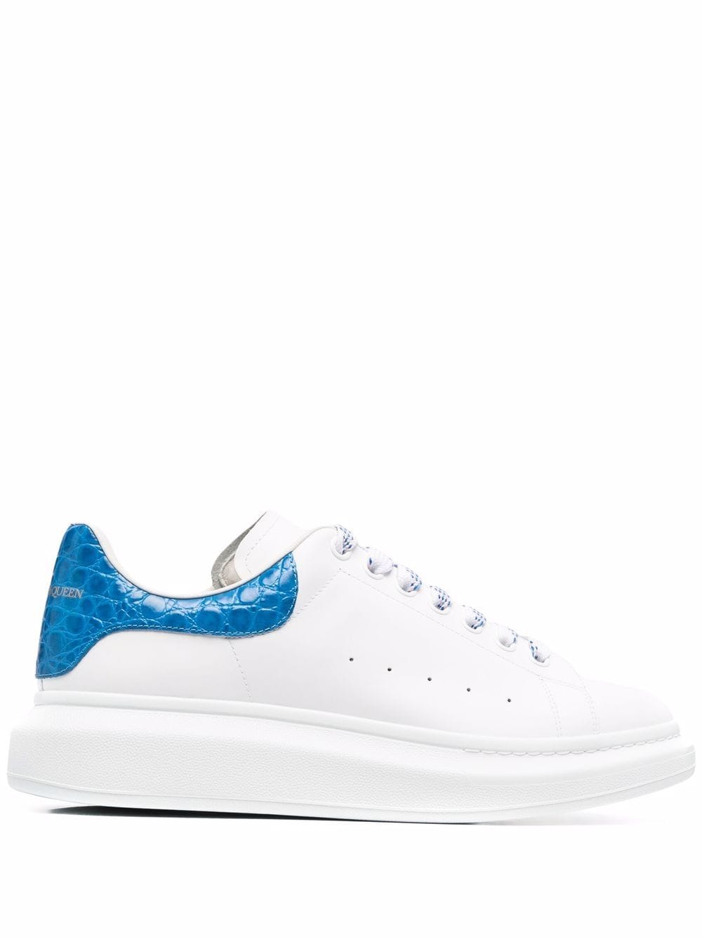 ALEXANDER MCQUEEN Oversized low-top sneakers White/Blue