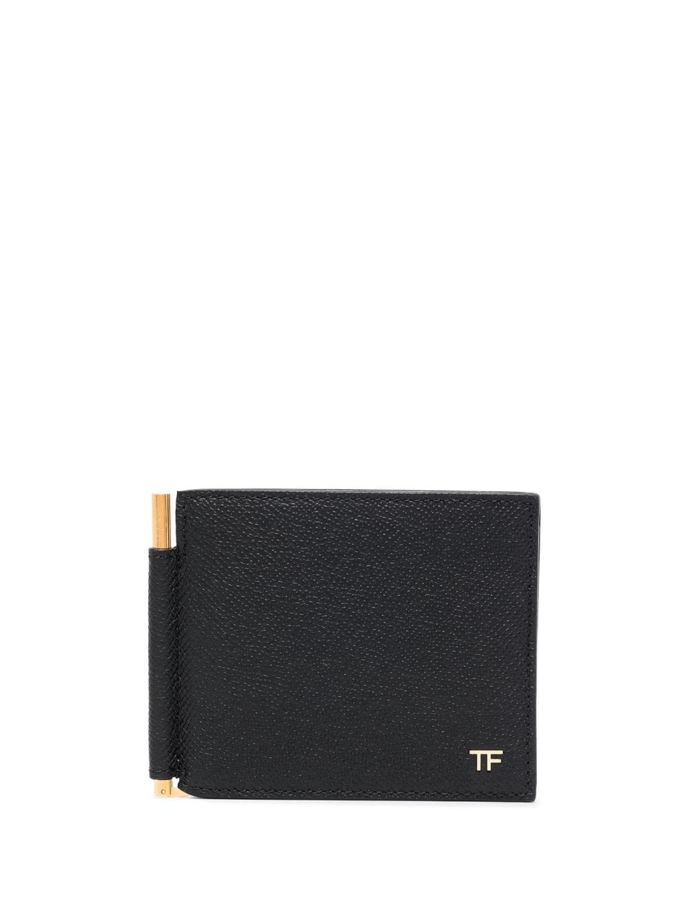 TOM FORD Money-clip leather wallet Black 