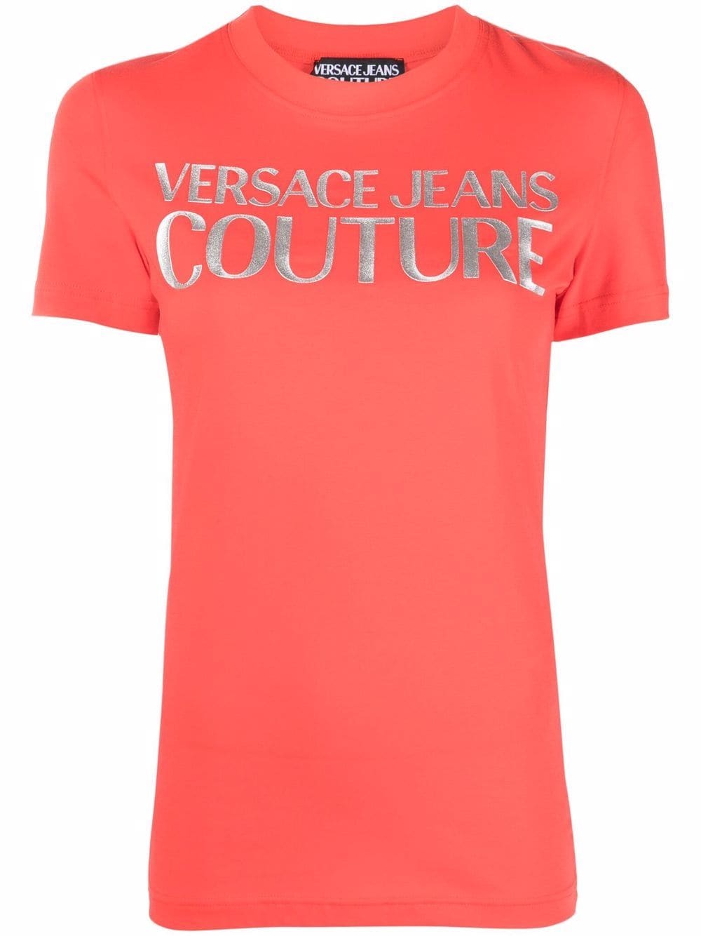 VERSACE Logo Print T-Shirt Red